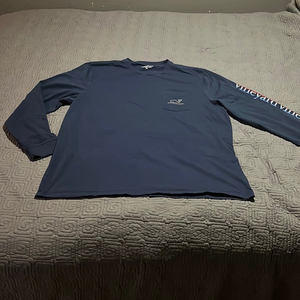 Vineyard Vines T-Shirt Long Sleeve XXL Blue